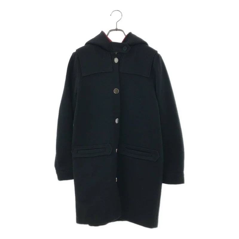 MAISON KITSUNE / メゾンキツネ | フーデッド ロングコート | S | レディース