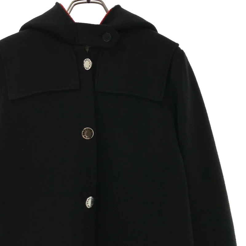 MAISON KITSUNE / メゾンキツネ | フーデッド ロングコート | S | レディース