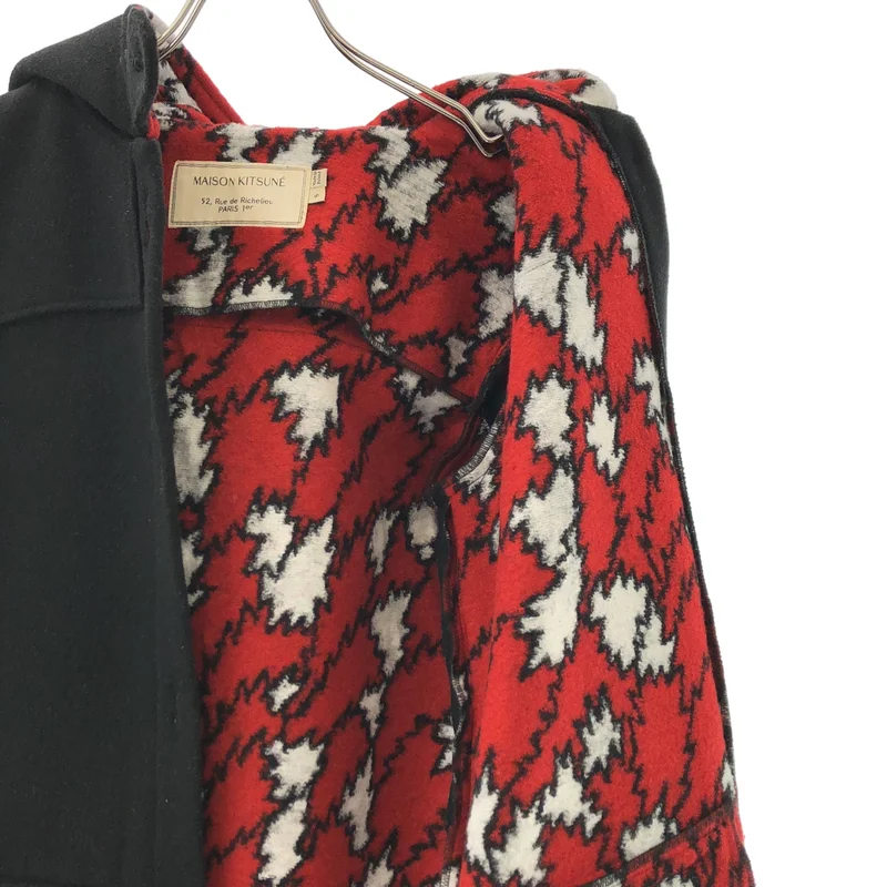 MAISON KITSUNE / メゾンキツネ | フーデッド ロングコート | S | レディース