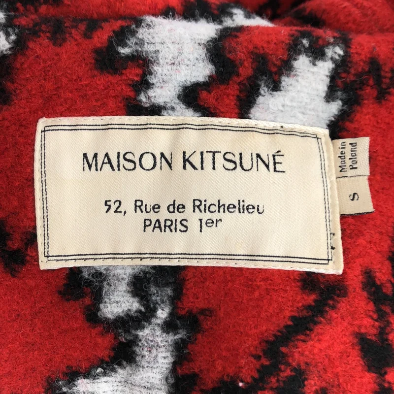 MAISON KITSUNE / メゾンキツネ | フーデッド ロングコート | S | レディース