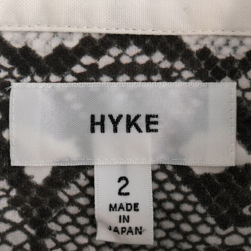 HYKE / ハイク | コットン パイソンプリント ショートスリーブシャツ | 2 | レディース