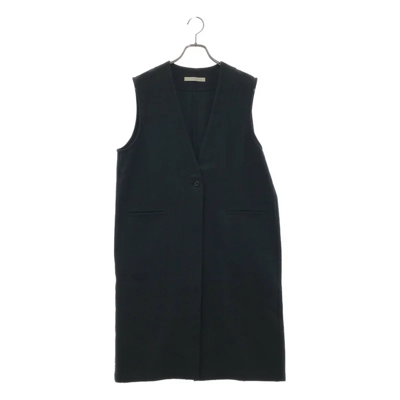 evam eva / エヴァムエヴァ | 2025SS | linen cotton long vest / リネン コットン ロングベスト | M | レディース