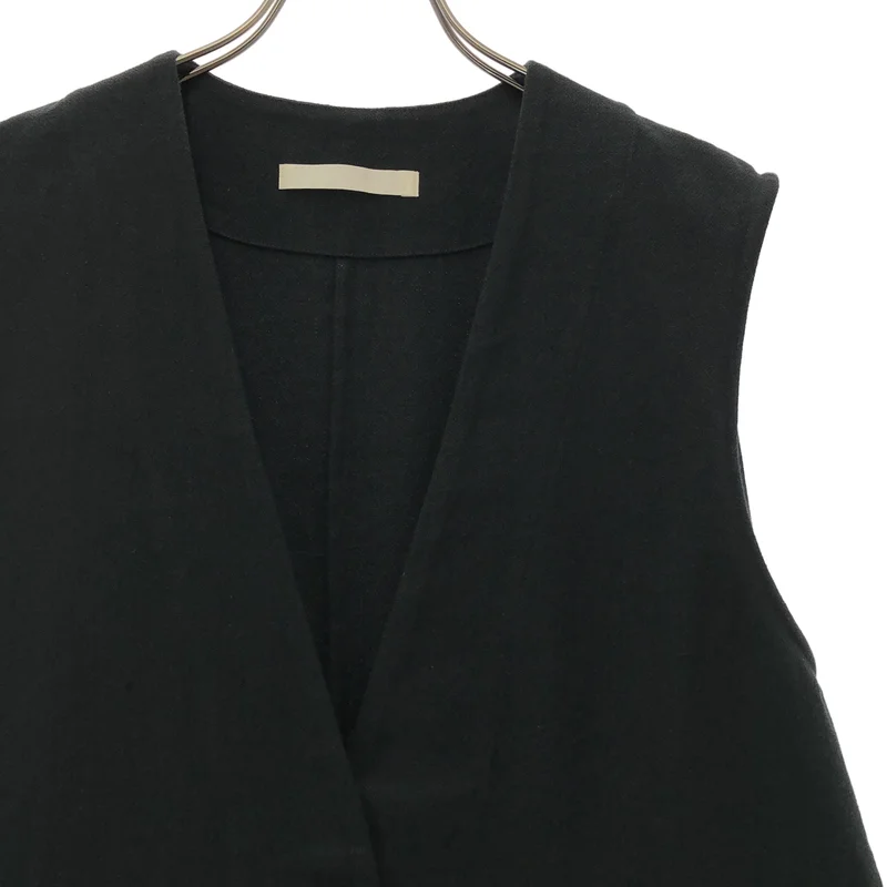 evam eva / エヴァムエヴァ | 2025SS | linen cotton long vest / リネン コットン ロングベスト | M | レディース