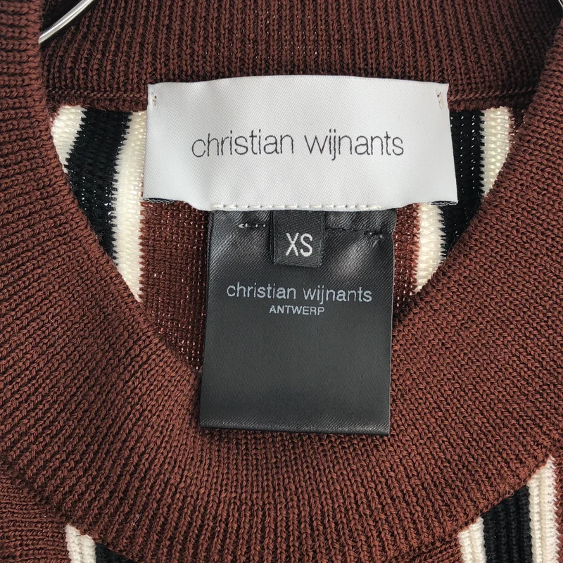 Christian Wijnants / クリスチャンワイナンツ | オーバーサイズ ストライプ ニット | XS | レディース