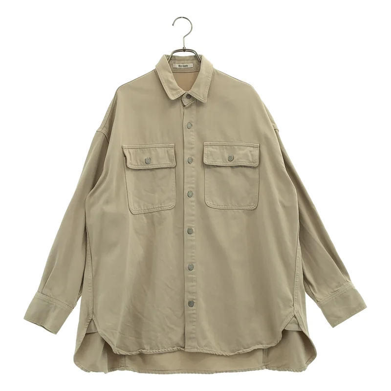 Whim Gazette / ウィムガゼット | コットン デニム ロングシャツ | F | レディース