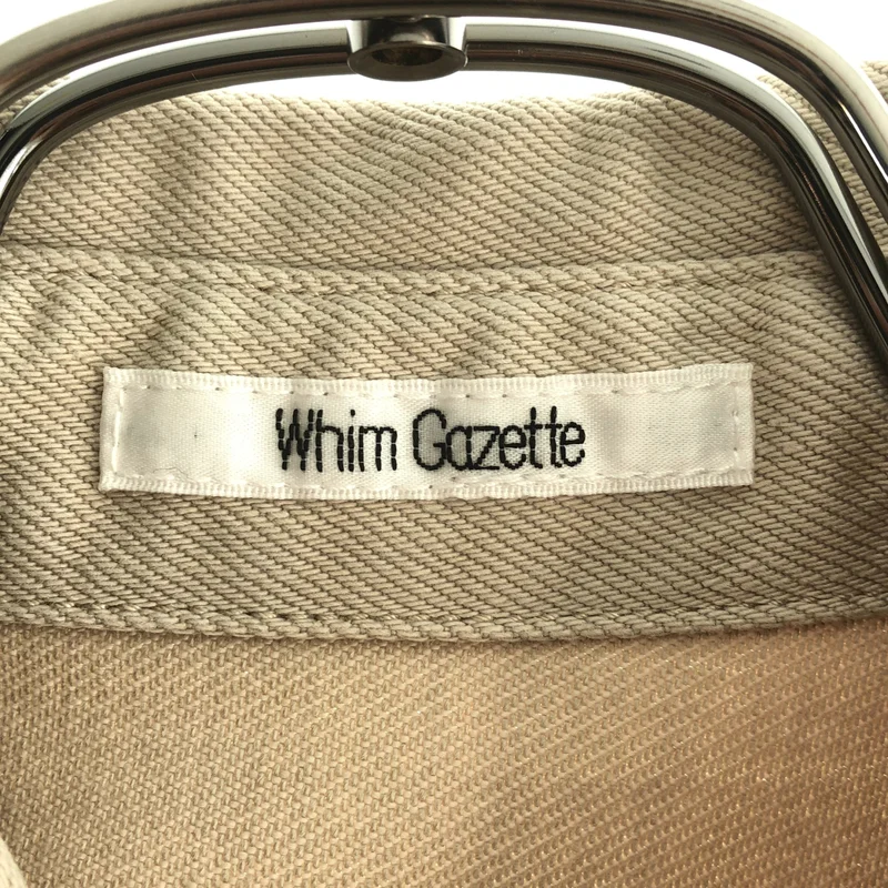 Whim Gazette / ウィムガゼット | コットン デニム ロングシャツ | F | レディース