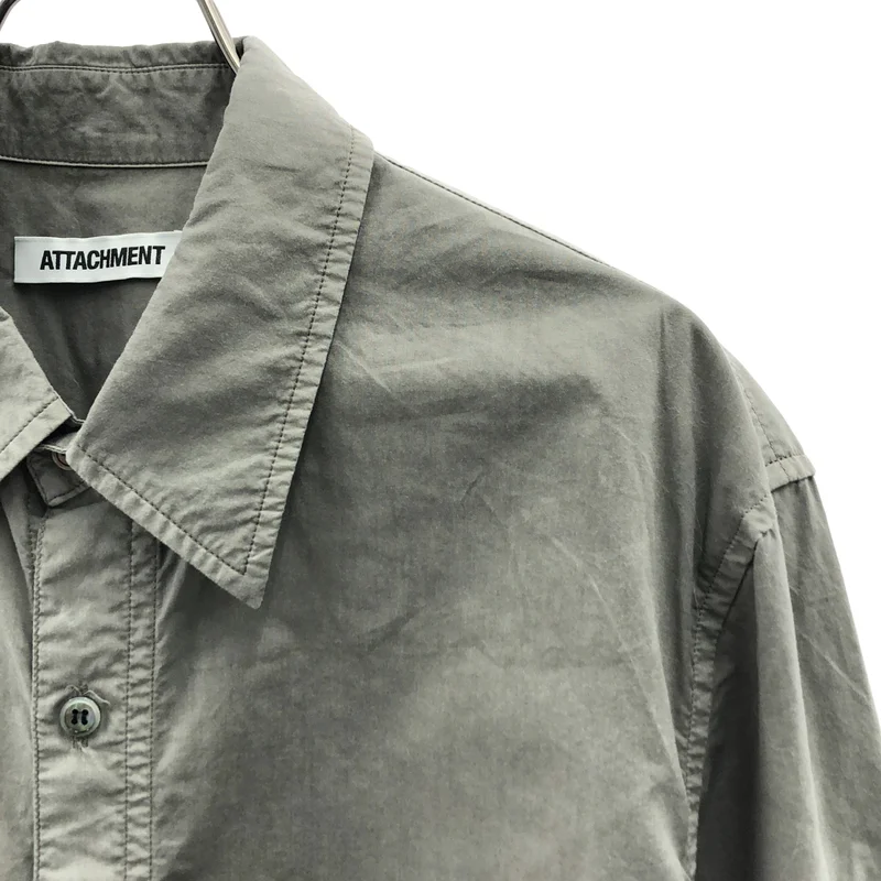 ATTACHMENT / アタッチメント | 2023SS | CO LAWN POCKETLESS L/S SHIRT / コットンローン ポケットレス ロングスリーブシャツ | 1 | メンズ