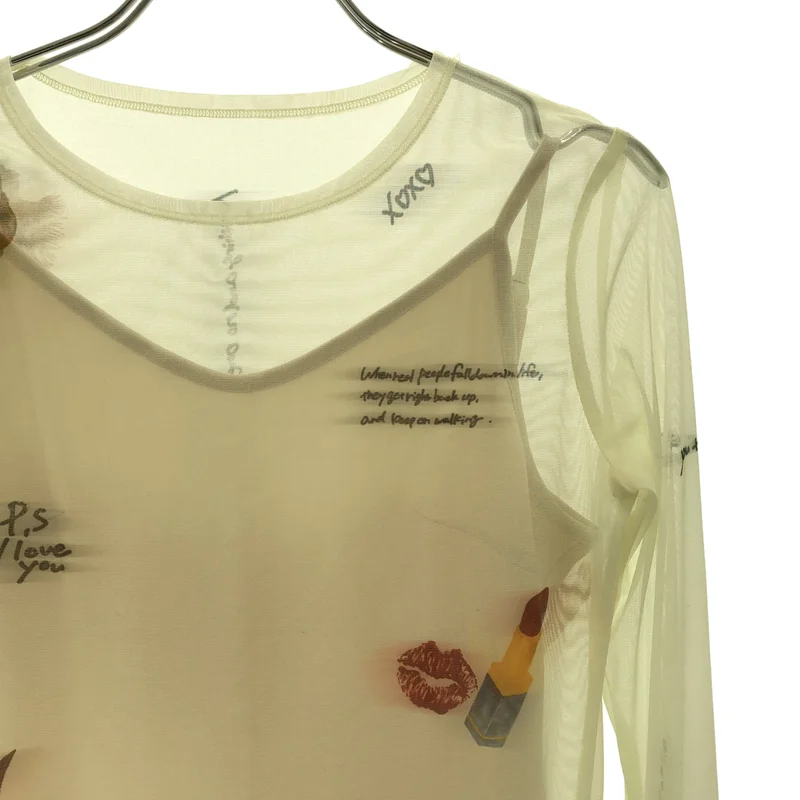 AMERI / アメリ | × LITTLE FUNNY FACE / SHEER TOP / シアートップス | F | レディース