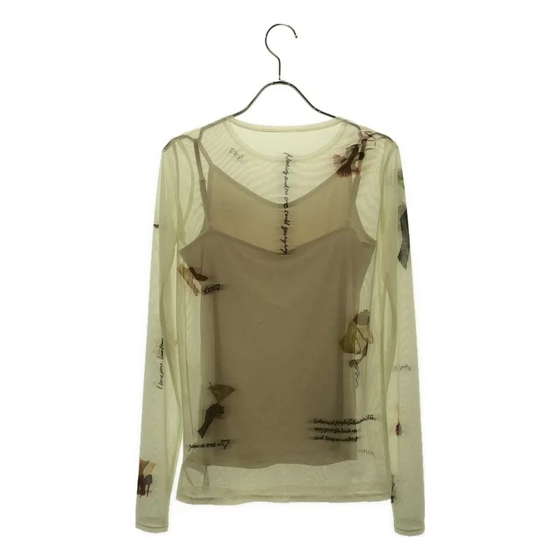 AMERI / アメリ | × LITTLE FUNNY FACE / SHEER TOP / シアートップス | F | レディース