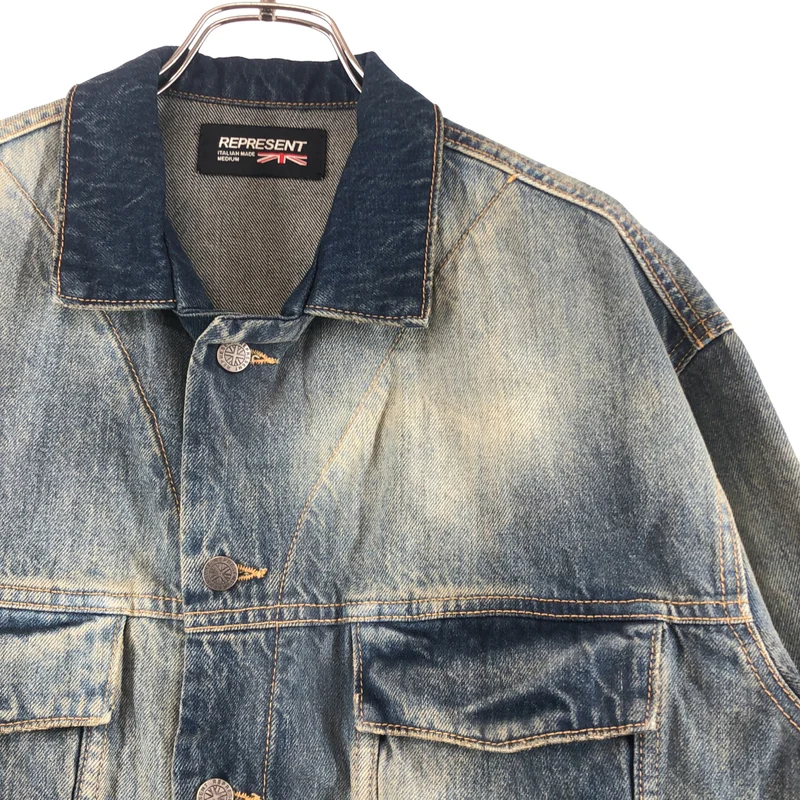 REPRESENT / リプレゼント | ヴィンテージ加工 デニムジャケット | M | メンズ