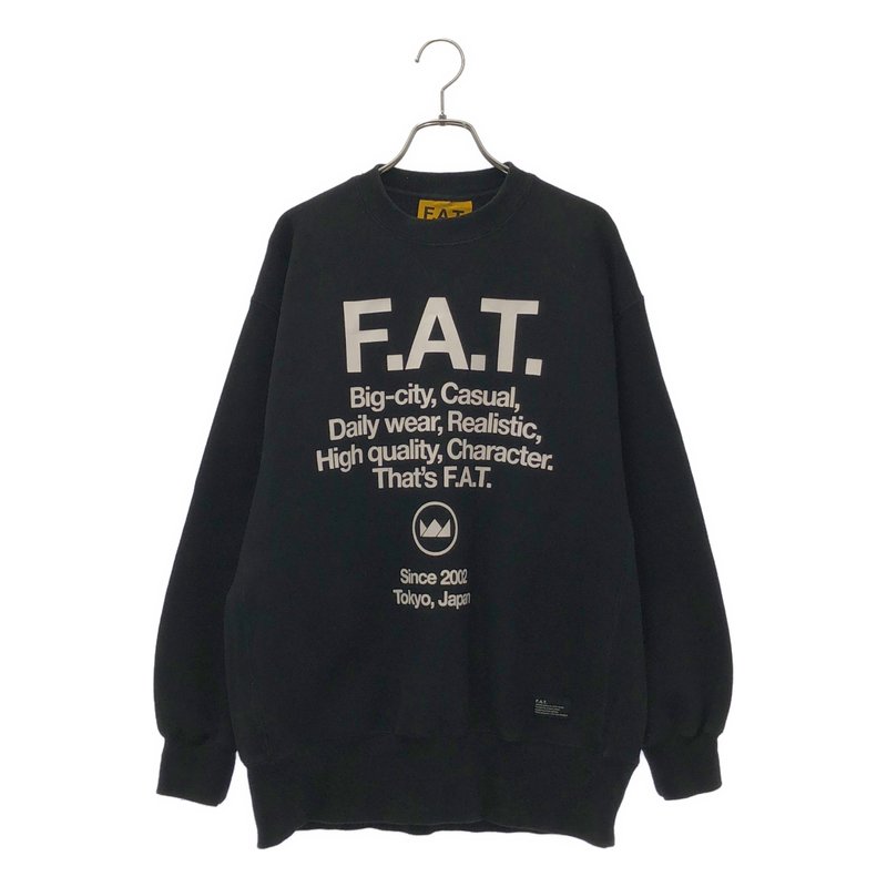 FAT / エフエーティー | ロゴプリント スウェット | M | メンズ