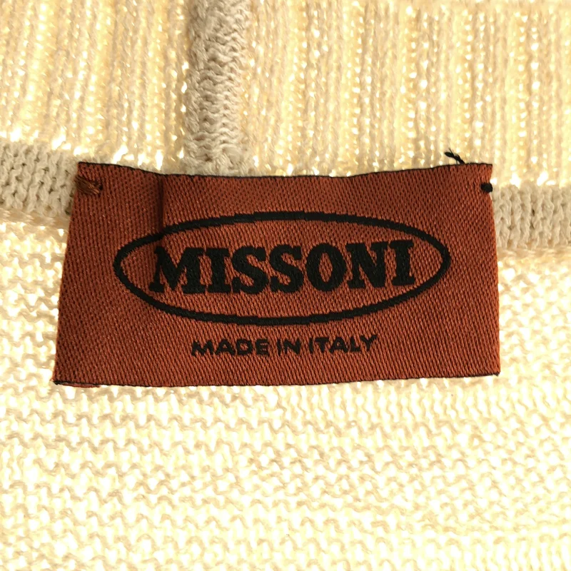 MISSONI / ミッソーニ | コットン リネン混 マルチボーダー ニットカーディガン | 1 | メンズ