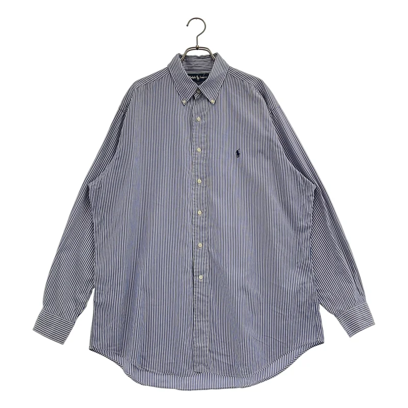 RALPH LAUREN / ラルフローレン | コットン ストライプ ボタンダウンシャツ | 16 1/2 | メンズ