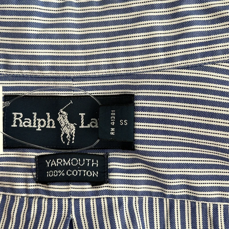 RALPH LAUREN / ラルフローレン | コットン ストライプ ボタンダウンシャツ | 16 1/2 | メンズ