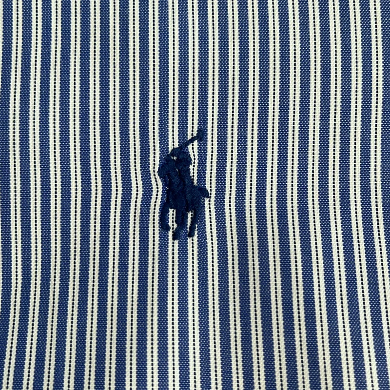 RALPH LAUREN / ラルフローレン | コットン ストライプ ボタンダウンシャツ | 16 1/2 | メンズ