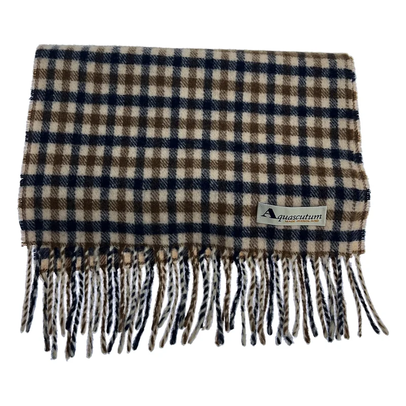 新品未使用タグ付✨Aquascutum アクアスキュータム マフラー チェック AQUASCUTUM / アクアスキュータム | ウール チェック マフラー | – KLD