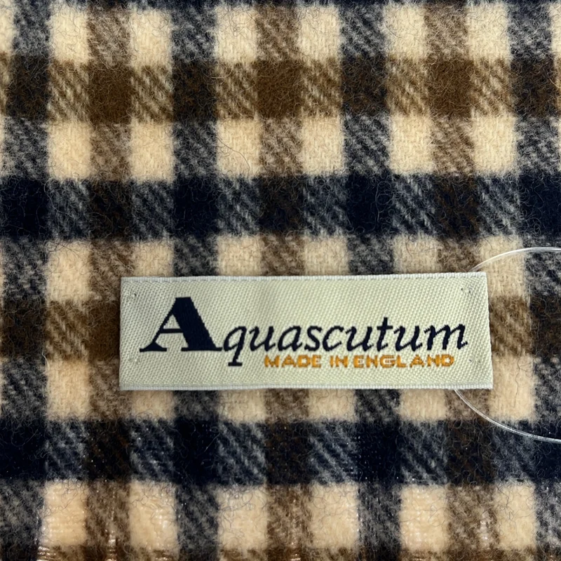 AQUASCUTUM / アクアスキュータム | ウール チェック マフラー | – KLD