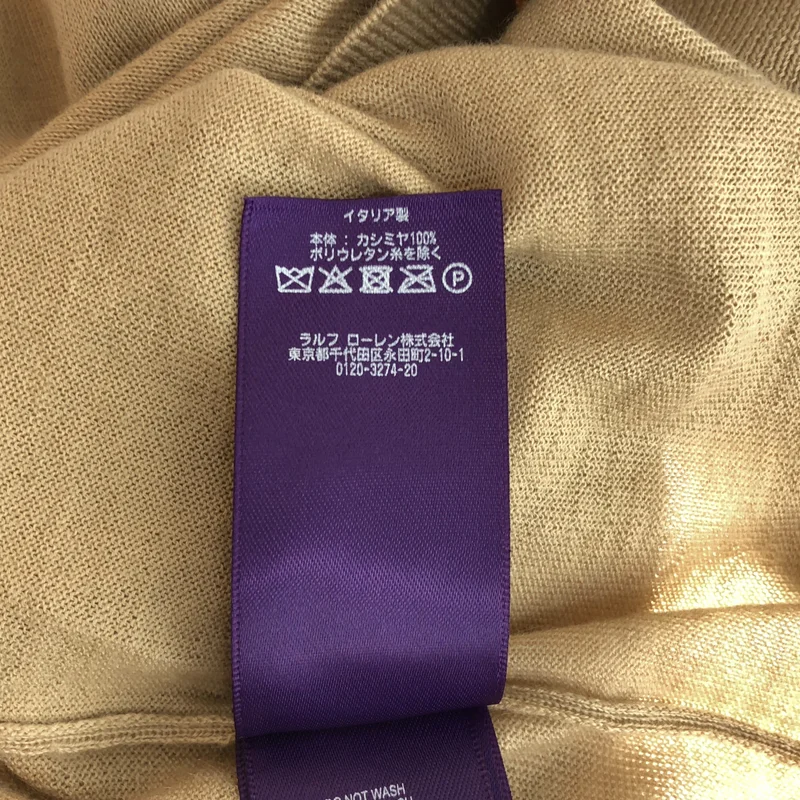 RALPH LAUREN PURPLE LABEL / ラルフローレンパープルレーベル | カシミヤ クルーネック ニット 290615194056 | S/P | レディース