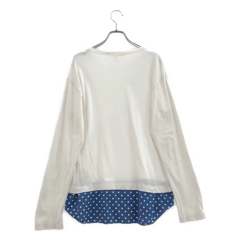 COMME des GARCONS SHIRT / コムデギャルソンシャツ | 2013AW | ドットシャツ ドッキング ロングスリーブTシャツ | S | レディース