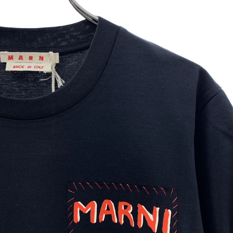 MARNI / マルニ | オーガニックコットン ロゴパッチ Tシャツ | 46 | メンズ