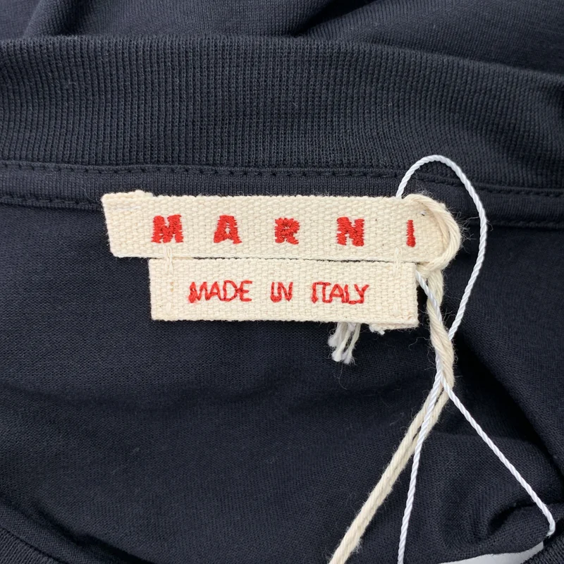 MARNI / マルニ | オーガニックコットン ロゴパッチ Tシャツ | 46 | メンズ