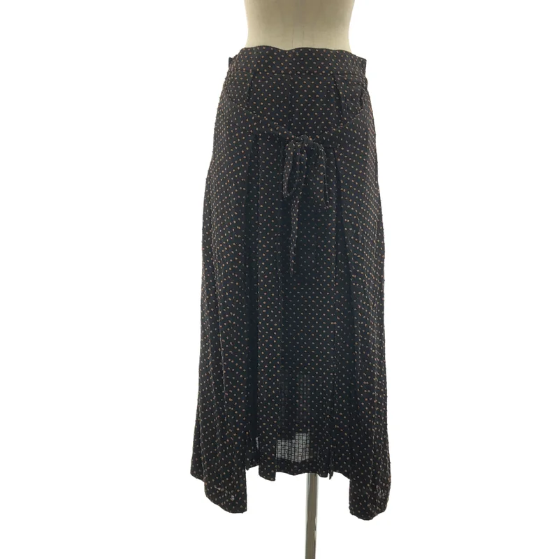 HaaT ISSEY MIYAKE / ハートイッセイミヤケ | 変形 ドット バックリボン スカート / 裏地付き | 2 | レディース