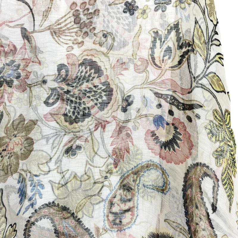 ETRO / エトロ | リネン シルク フラワープリント スカーフ |