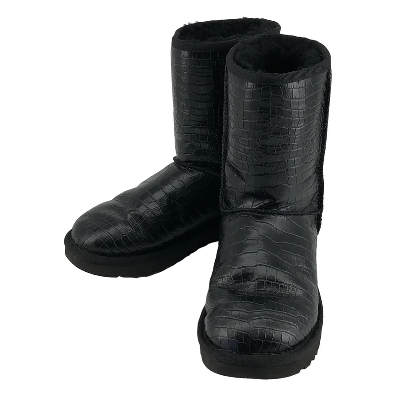 UGG / アグ | クロコ型押し ムートンブーツ | 23 | レディース