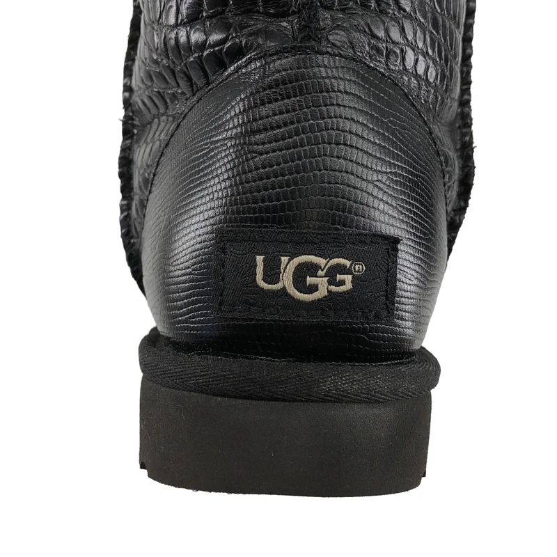 UGG / アグ | クロコ型押し ムートンブーツ | 23 | レディース