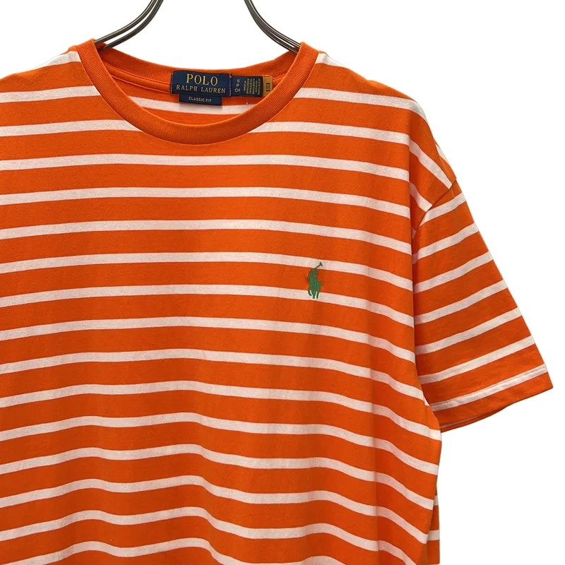 POLO RALPH LAUREN / ポロラルフローレン | コットン ボーダー クルーネックカットソー | S | メンズ