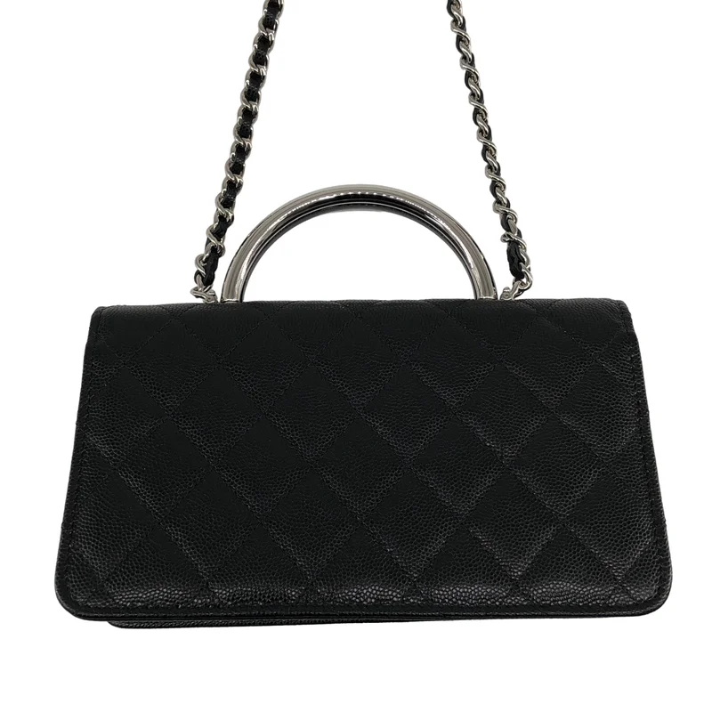 CHANEL / シャネル | メタルハンドル キャビアスキン ショルダーバッグ AP3705 |
