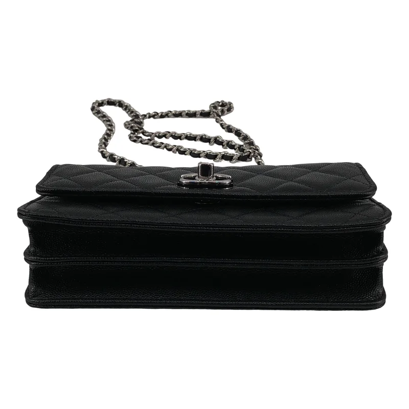 CHANEL / シャネル | メタルハンドル キャビアスキン ショルダーバッグ AP3705 |