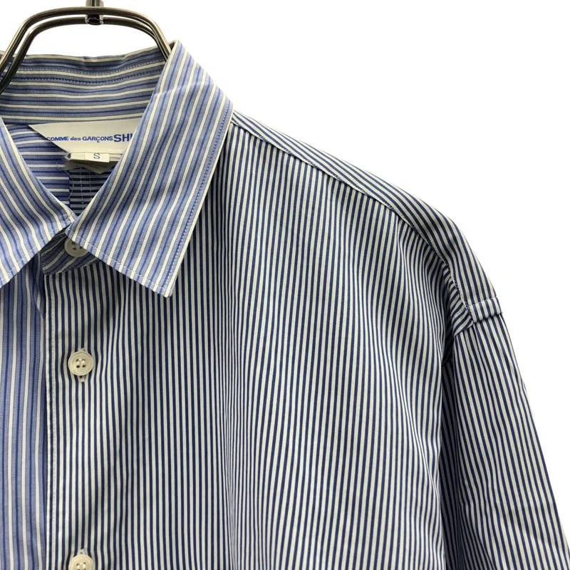 COMME des GARCONS SHIRT / コムデギャルソンシャツ | 2009SS | ストライプ 切替 アシンメトリー シャツ | S | メンズ