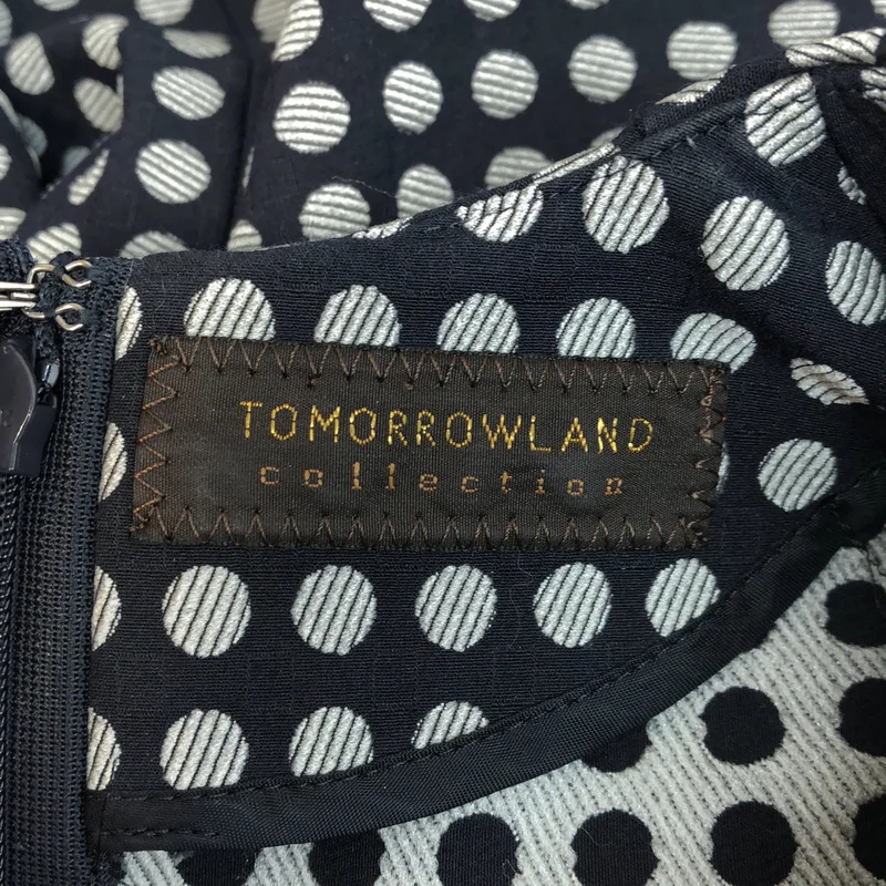 TOMORROWLAND collection / トゥモローランドコレクション | 2024SS | ドット ストレッチジャカード ネックタックブラウス | 36 | レディース