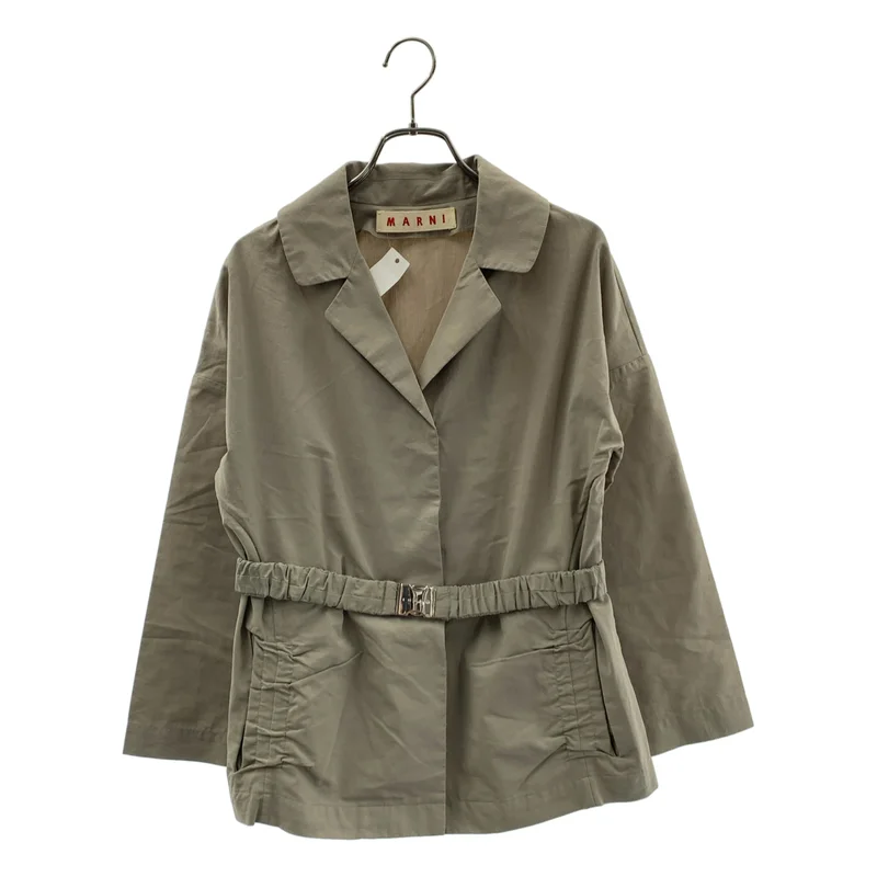 MARNI / マルニ | コットン ナイロン ベルテッド ジャケット | 40 | レディース