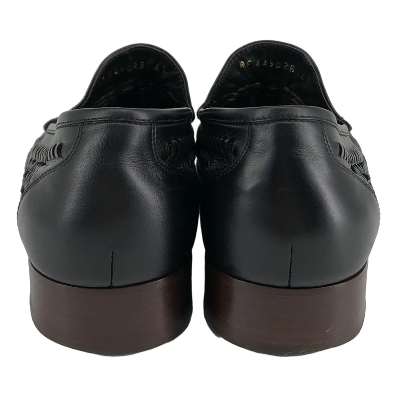SAINT LAURENT PARIS / サンローランパリ | レザー メッシュ ローファー | 41 | メンズ