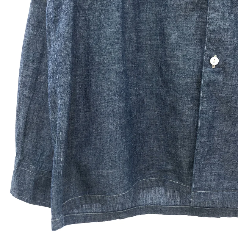 POST O'ALLS / ポストオーバーオールズ | シャンブレーオープンカラーシャツ_長袖 | M | メンズ