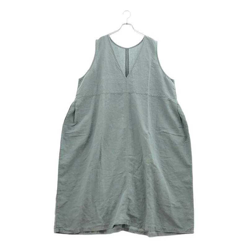 nest robe / ネストローブ | リネン Vネック ワンピース 001222-1194 | F | レディース