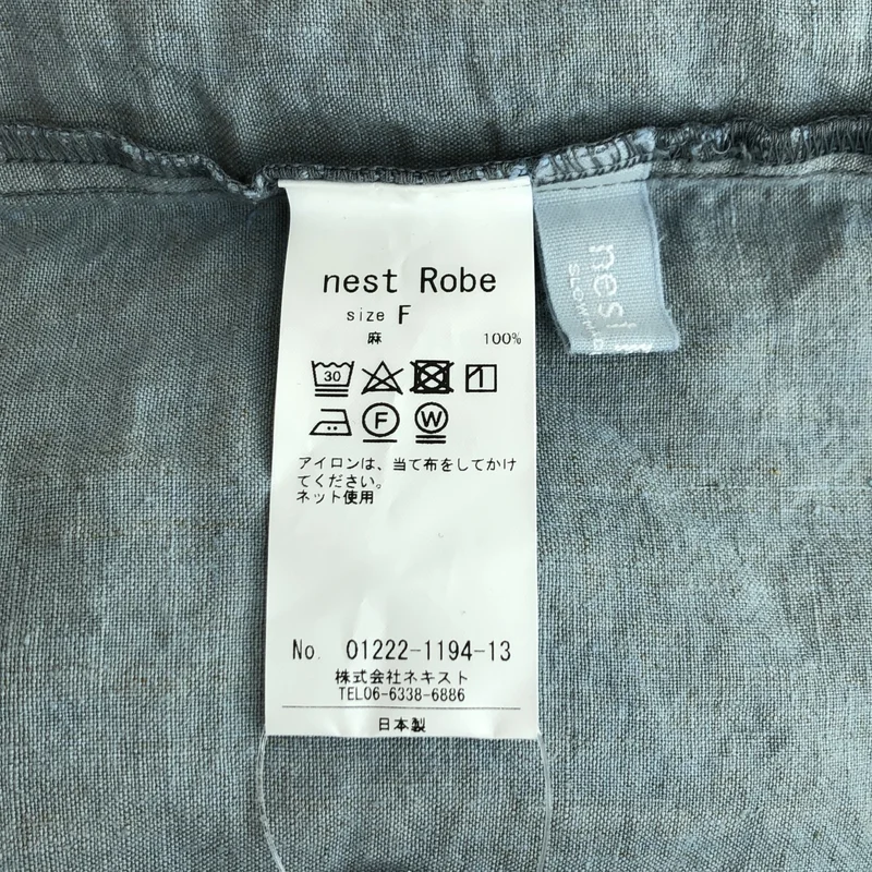 nest robe / ネストローブ | リネン Vネック ワンピース 001222-1194 | F | レディース