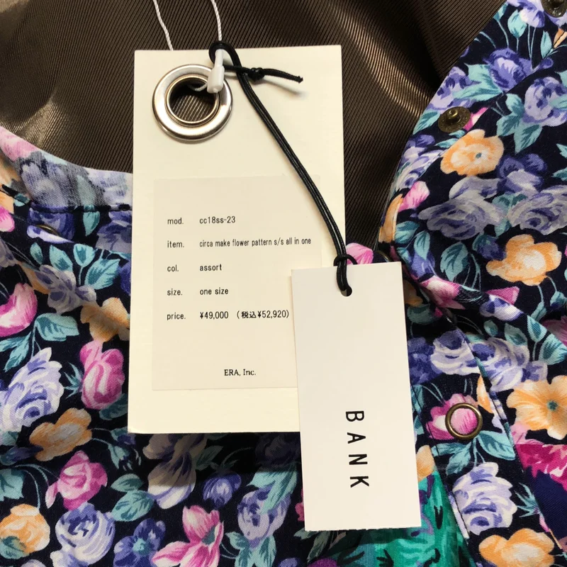 77 circa / ナナナナサーカ | circa make flower pattern s/s all in one / フラワープリント パッチワーク オールインワン | ONE | レディース
