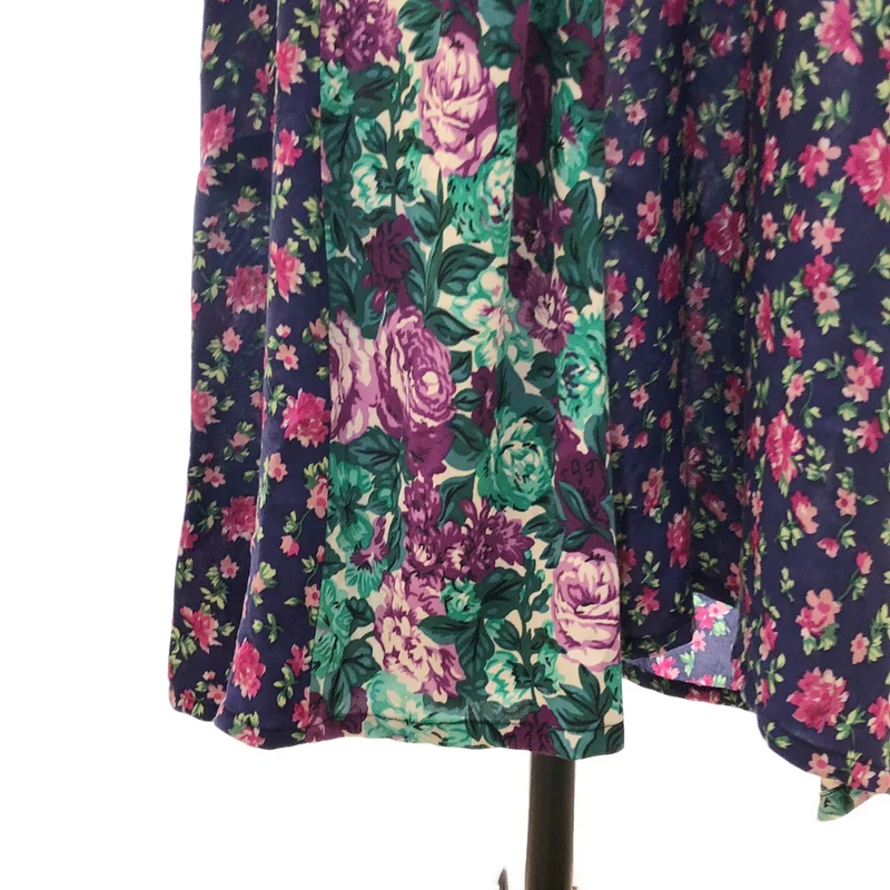 77 circa / ナナナナサーカ | circa make flower pattern s/s all in one / フラワープリント パッチワーク オールインワン | ONE | レディース