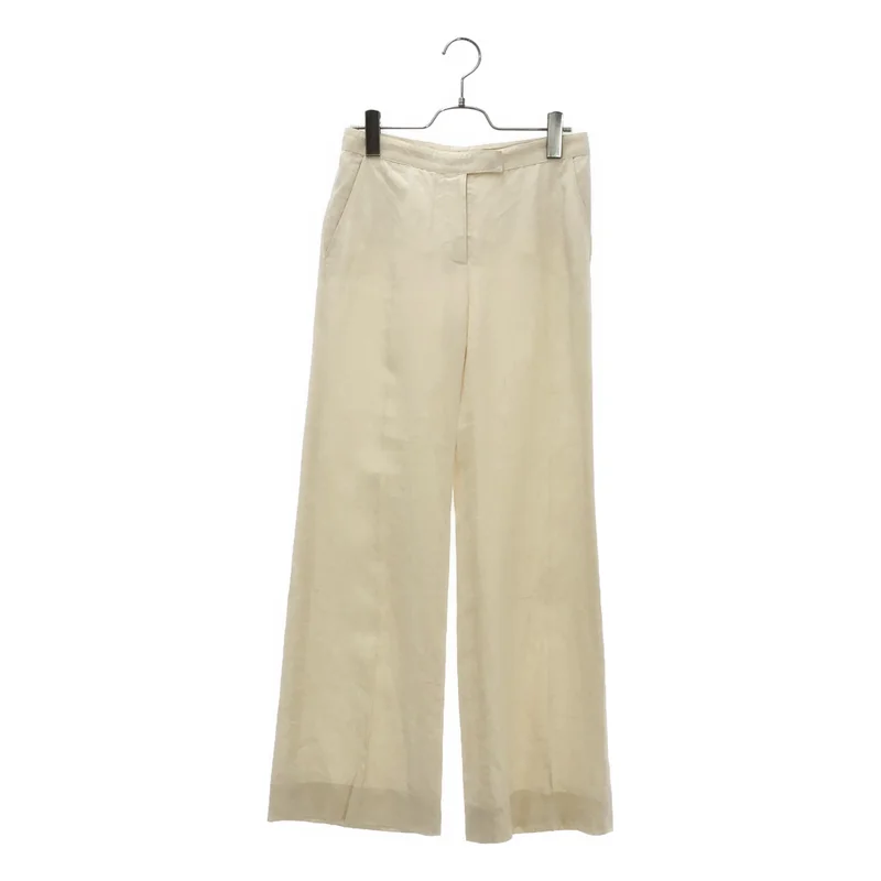 BALENCIAGA / バレンシアガ | リネン ブーツカット スラックスパンツ | 34 | レディース