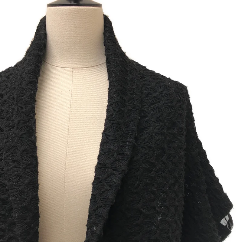 YOHJI YAMAMOTO +NOIR / ヨウジヤマモトプリュスノアール | 1997AW | 変形 チュール切替 ストール ケープ ジャケット | 3 | レディース