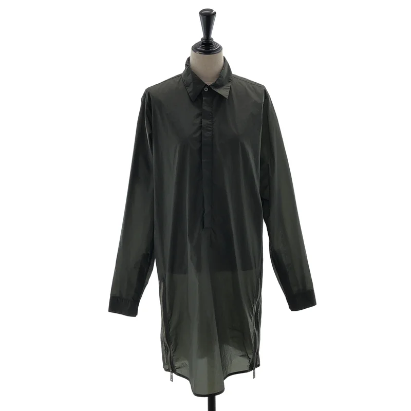 JIL SANDER / ジルサンダー | 2018SS | ナイロン サイドジップ プルオーバーシャツワンピース | 38/15 | レディース