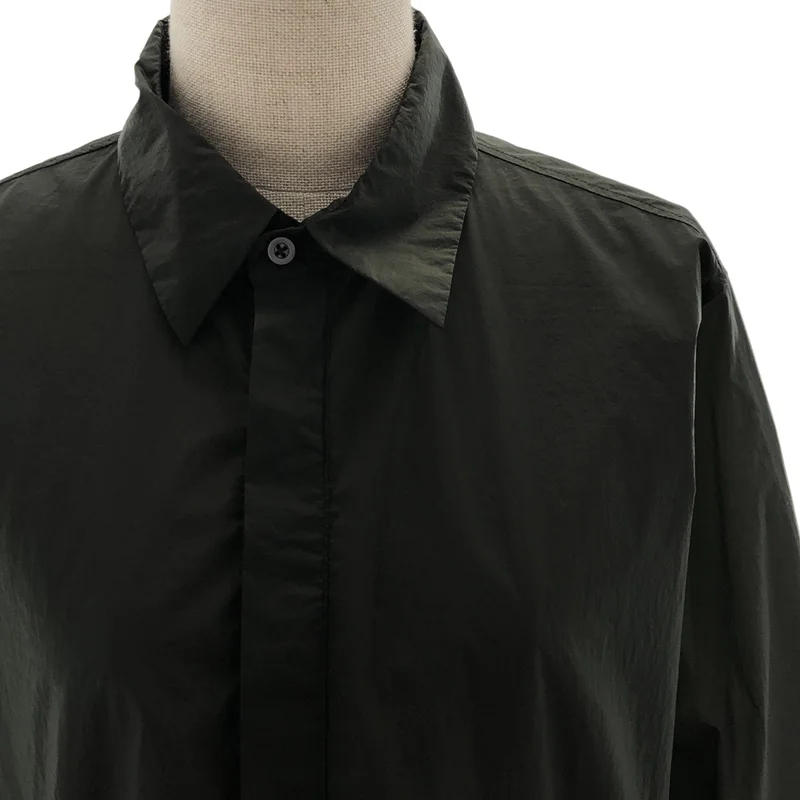 JIL SANDER / ジルサンダー | 2018SS | ナイロン サイドジップ プルオーバーシャツワンピース | 38/15 | レディース