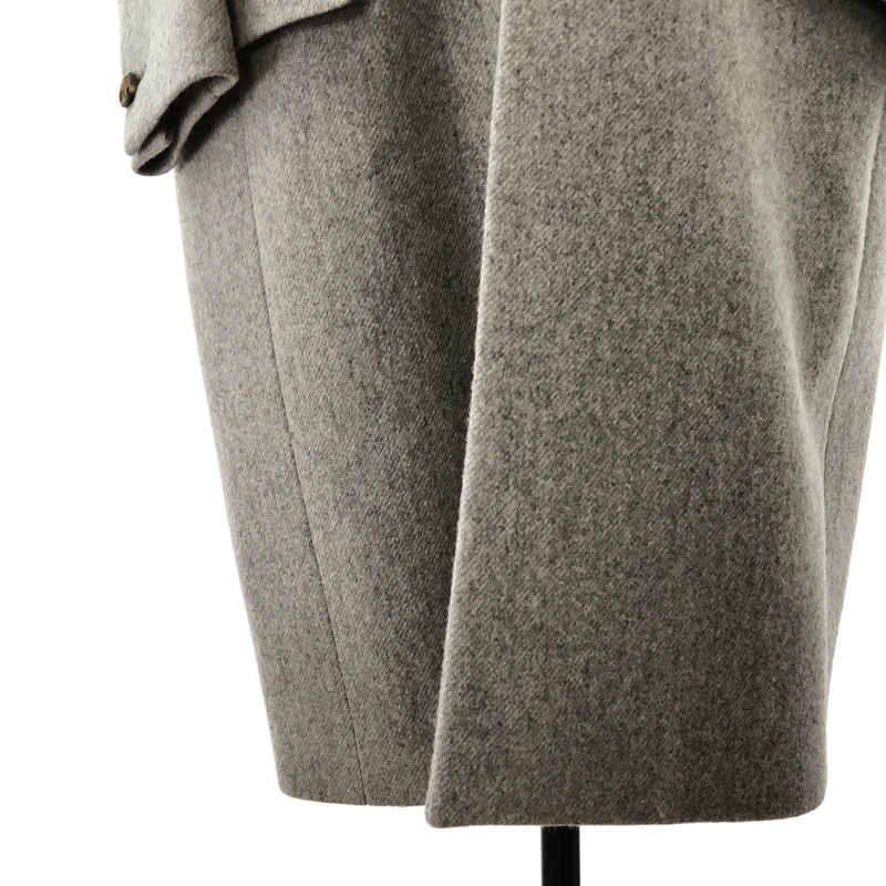 THE RERACS / ザリラクス | 2025AW | ウールメルトン ピークドラペル チェスターコート | 36 | レディース