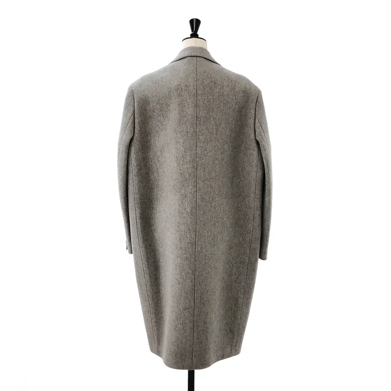 THE RERACS / ザリラクス | 2025AW | ウールメルトン ピークドラペル チェスターコート | 36 | レディース
