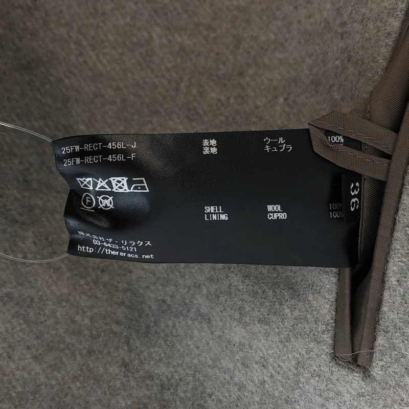 THE RERACS / ザリラクス | 2025AW | ウールメルトン ピークドラペル チェスターコート | 36 | レディース