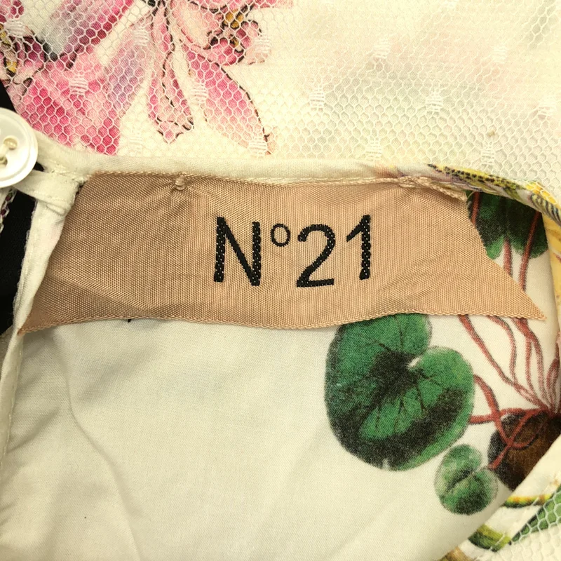N°21 / ヌメロヴェントゥーノ | 総柄 フラワー チュール ブラウス | 36 | レディース