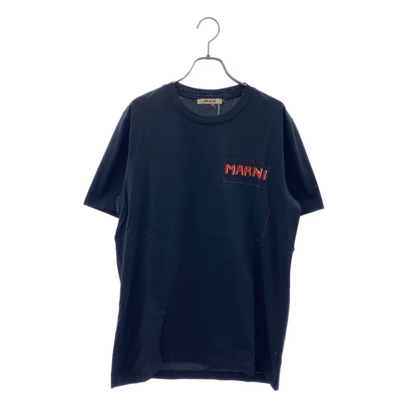 MARNI / マルニ | オーガニックコットン ロゴパッチ Tシャツ | 48 | メンズ